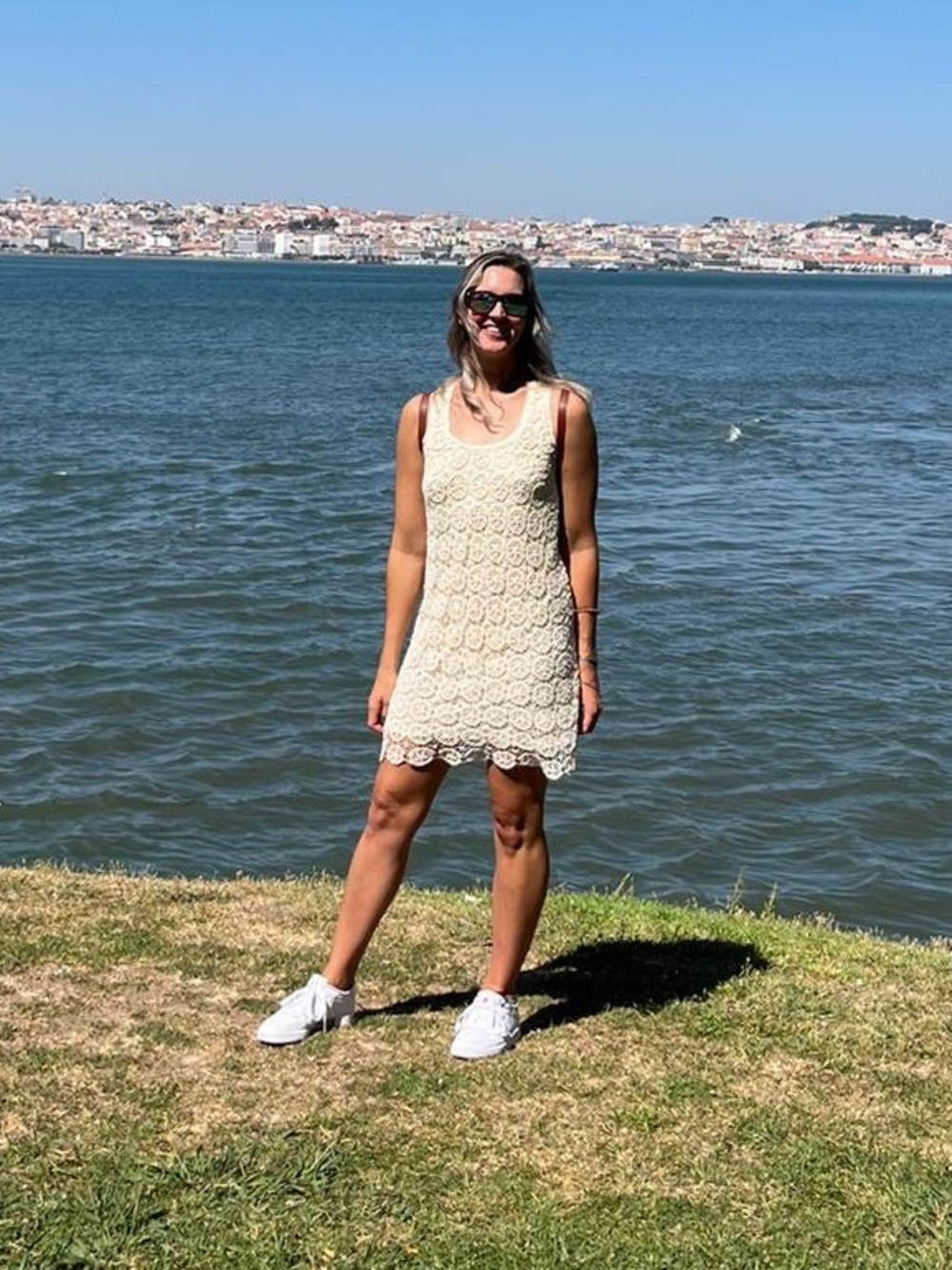 Cream Crochet Tank Dress - Sleeveless Summer Dress